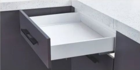 E13A-W Kitchen Iron Cabinet Soft Closing Drawer with Square Rod